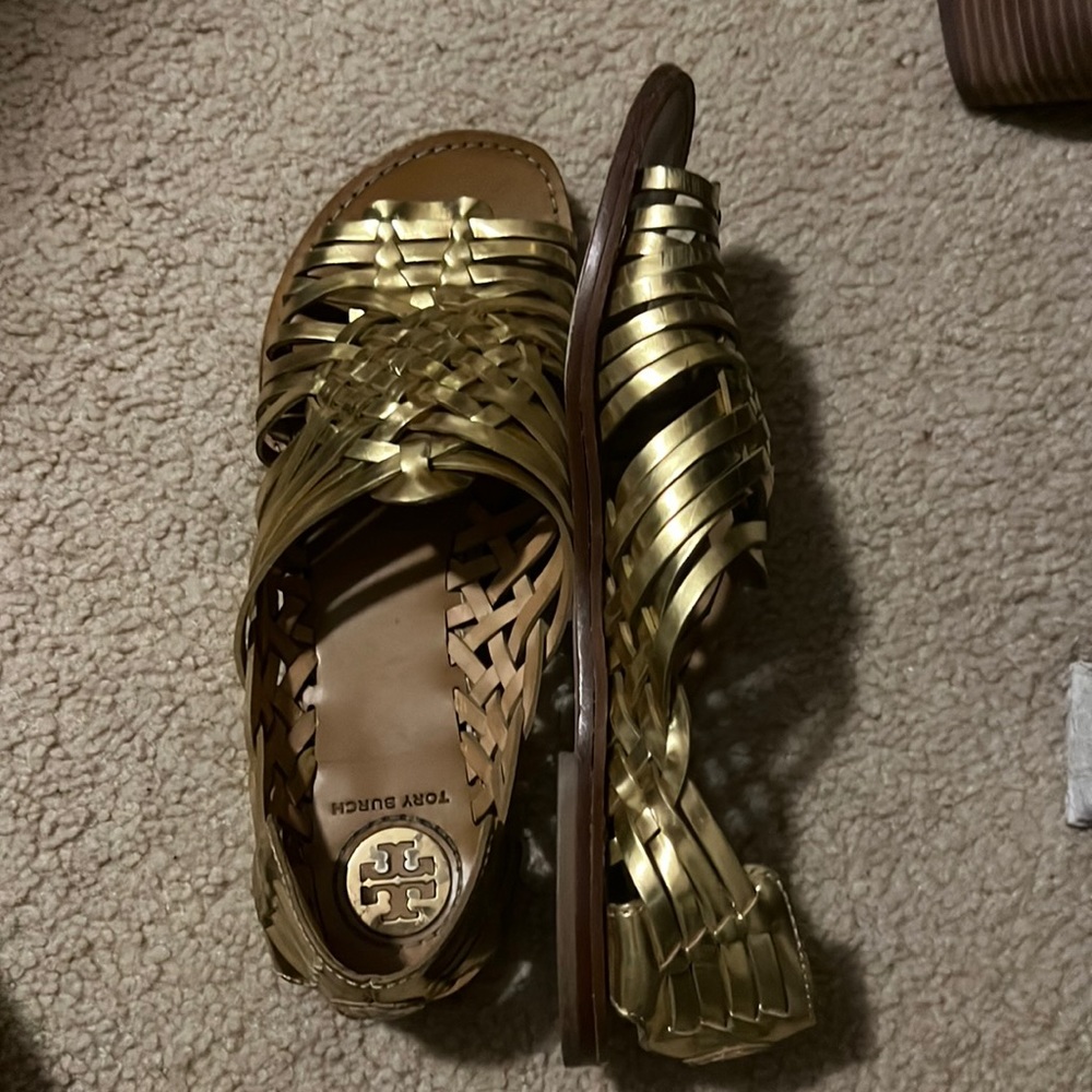 Gold sandals